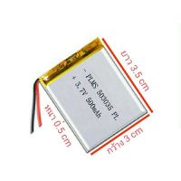 3.7v 500mah  503035 Li-Po li ionแบตเตอรี่เซลล์สำหรับMp3 MP4  กล้องติดรถยนต์