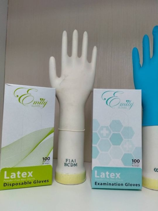 ถุงมือ-latex-ไม่มีแป้ง-emily-gloves-latex-powder-free-เกรดการแพทย์