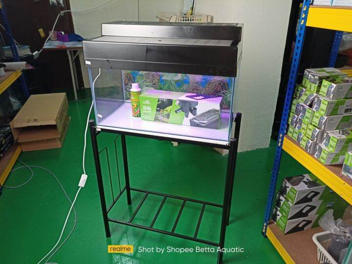 aquarium kaca saiz 2 kaki 1set top filter Lazada