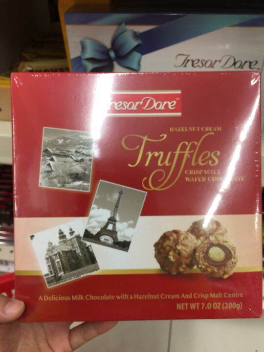 Tresor Dore Hazelnut Cream Truffles Crisp Malt Wafer Chocolate G Lazada Ph