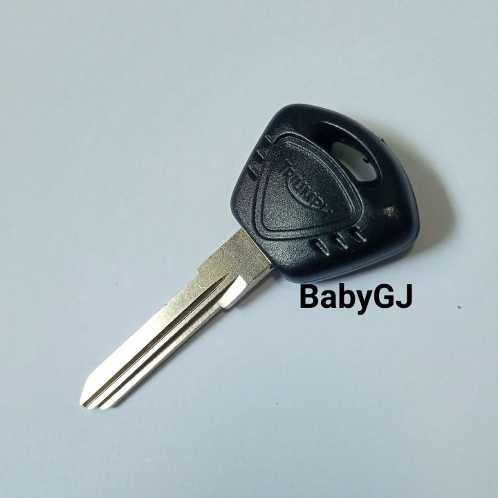 ดอกกุญแจจักรยานยนต์-bigbike-triumph-motorcycle-key-triumph-675-600-t100-2015-t800-frog-prince-triumph-tiger-key-embryo-กุญแจเปล่า-ไม่มีชิพ