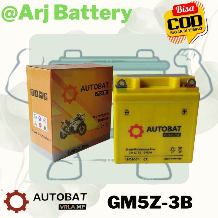 aki motor supra x lama.legenda.astrea grang.aki kering, GM5Z-3B MF