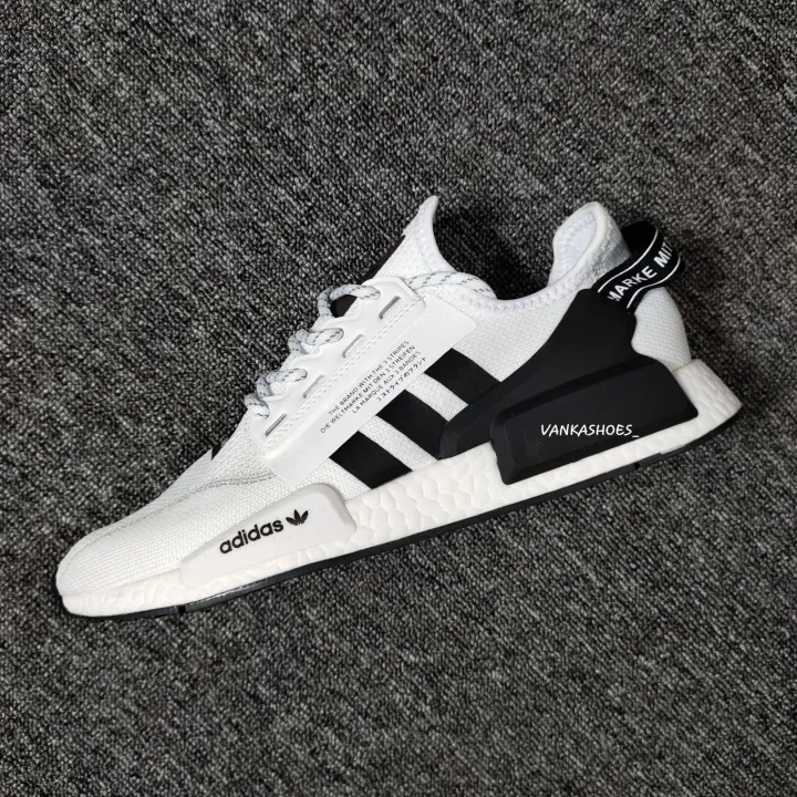 black reflective nmds