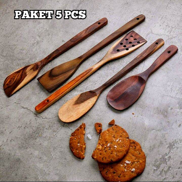 SPATULA SUTEL KAYU ASLI SONO KELING SUTEL ALAT MASAK BAHAN ASLI KAYU