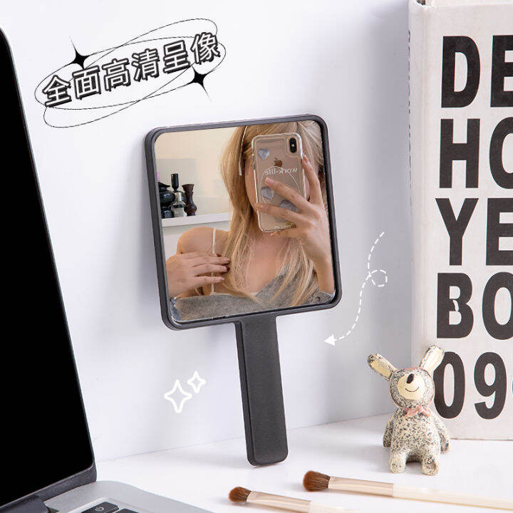 Ins Wind Net Red Retro Handheld Makeup Mirror Cosmetic Mirror Female