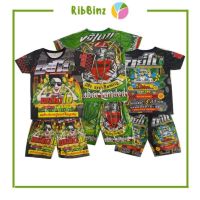 RibBinz shop ชุดขยี้ใบ สำหรับเด็กอายุ 8-12 ปี ชุดเสื้อเด็ก เสื้อผ้าเด็ก