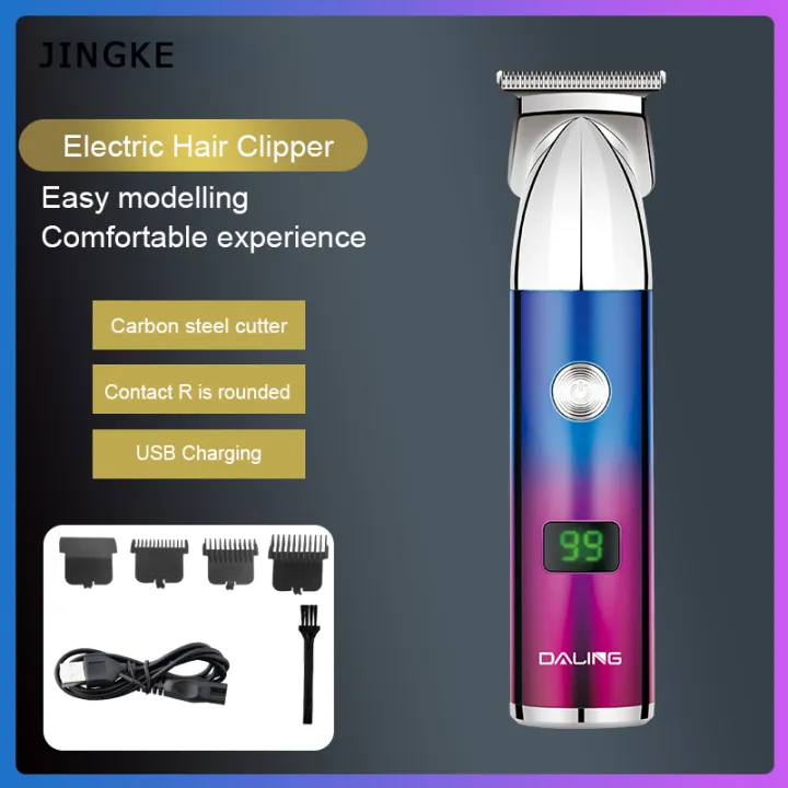 2022 new T9 Electric Hairdresser LCD Display Beard Trimmer Cordless USB