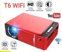 projector T6 wifi มินิ​โปร​เจ​ค​เตอร์​ mini projector ความชัด FHD1080P​ 3500Lumens​ ดู​ netflix ได้​ ไม่ต้องปิดไฟดูได้