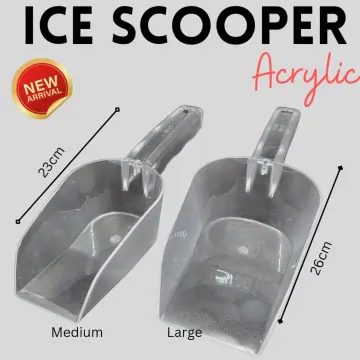 Scoop Ice Shovel Clear Measuring Cup Scoopers Food Scooper Plastic