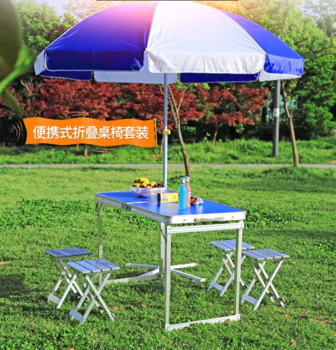 Portable Foldable Table and Chair Outdoor Night Market Push Shelf Stall