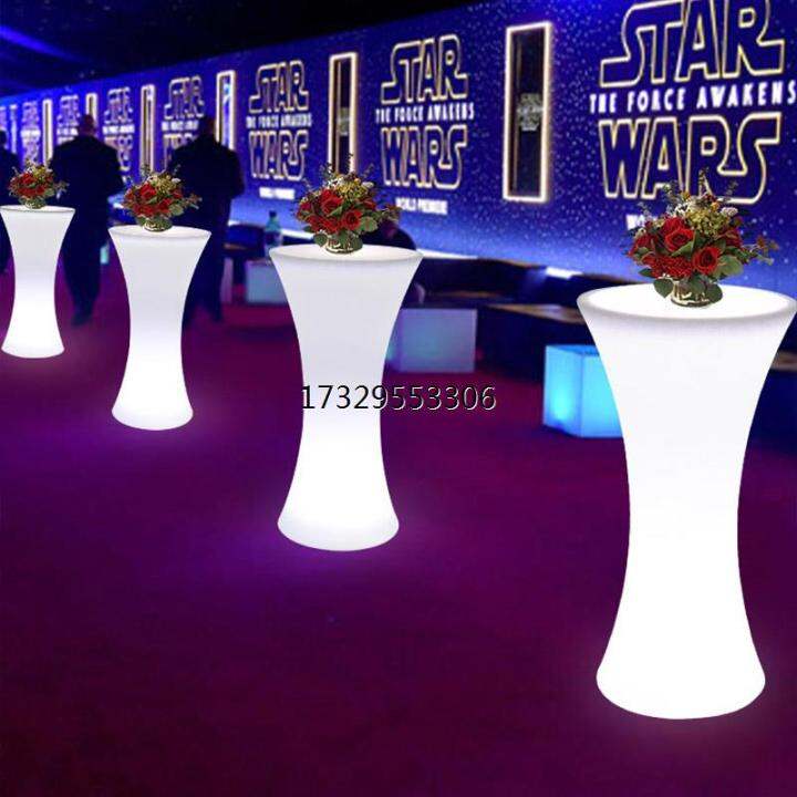 Outdoor Bar Table and Chair Luminous High Table Outdoor Activity Bar KTV Coffee Table round