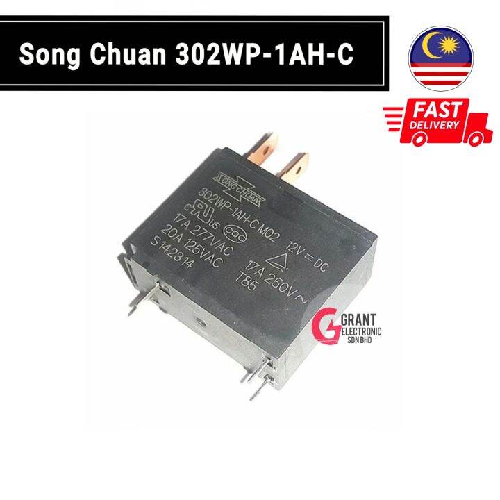 Song Chuan 302WP 1AH C Relay 12VDC 17A SONG CHUAN DC12V Lazada