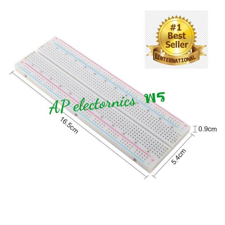 mb-102-830-well-breadboard-400-well-170-well-แผ่นทดลอง-สินค้าประกัน-1-เดือนจากการผลิต-ราคาไม่รวมภาษีมูลค่าเพิ่ม