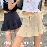 xyxx pleated hem mini skirt ss.2 กระโปรงพลีทสั้น