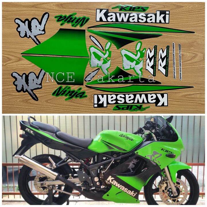 STIKER STRIPING MOTOR NINJA RR 2010 HIJAU SPESIAL EDITION | Lazada