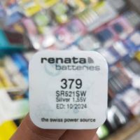 ถ่านกระดุม Renata 379, SR521SW 1.55V จำนวน 1ก้อน Silver Oxide Battery ของใหม่ ของแท้ Made in Switzerland