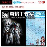 ดีคอลน้ำ [SNOW] SRG 32 Nu RX-93 NU GUNDAM RG 1/144 WATER DECAL RG32 RG 32