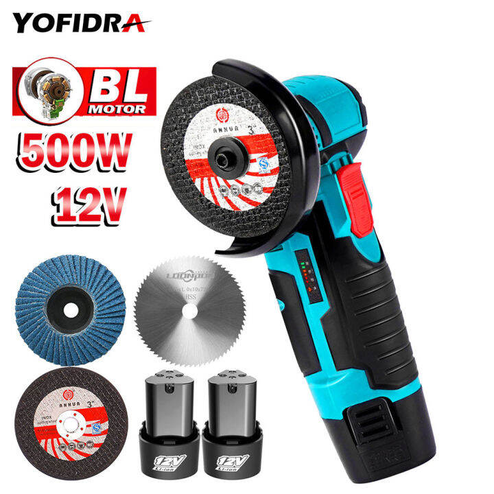 12V 800W Mini Brushless Angle Grinder Cordless Polishing Machine with
