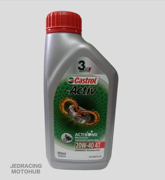 OIL CASTROL ACTIV 800ML.20W-40 4T FOR MOTORCYCLE | Lazada PH