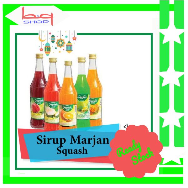 12 Botol Sirup Marjan Squash 1 Dus 450ml Lazada Indonesia