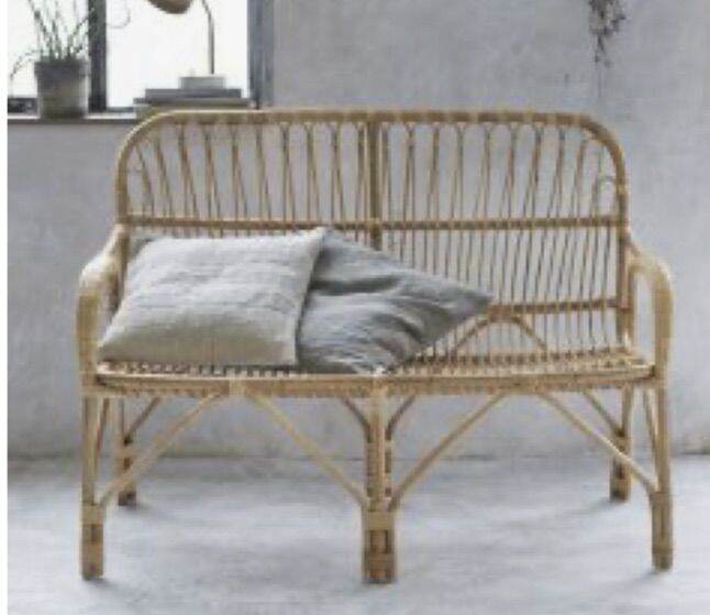 Rattan 2seater lounge chair Lazada PH