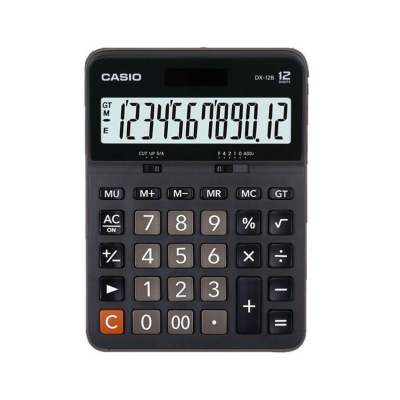 Casio Calculator เครื่องคิดเลข รุ่น DX-12B สีดำ