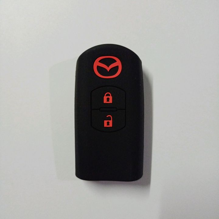 ซิลิโคนหุ้มกันรอยกุญแจรถยนต์-มาสด้า-2ปุ่ม-smart-key-mazda2-ซิลิโคนหุ้มกันรอย