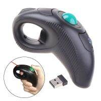 2.4G Wireless Trackball Mouse Mini Handheld Thumb-Controlled USB Air Mouse Mice for PC Laptop 10M Receiving Range