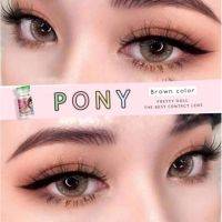 คอนแทคเลนส์ รุ่น Pony ยี่ห้อ Pitchylens / Pretty doll ตาโต มีสีเทา ตาล มีค่าสายตา