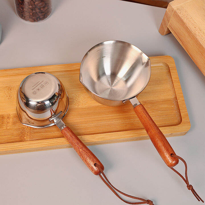 Small Milk Boiling Pot Milk Cup Oil Pot Household 304 Stainless Steel