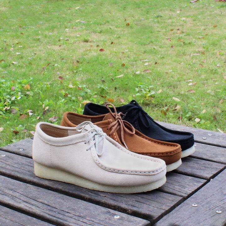 Men's Kangaroo Boots Genuine Leather Raw Rubber Sole Ribbed Smoked