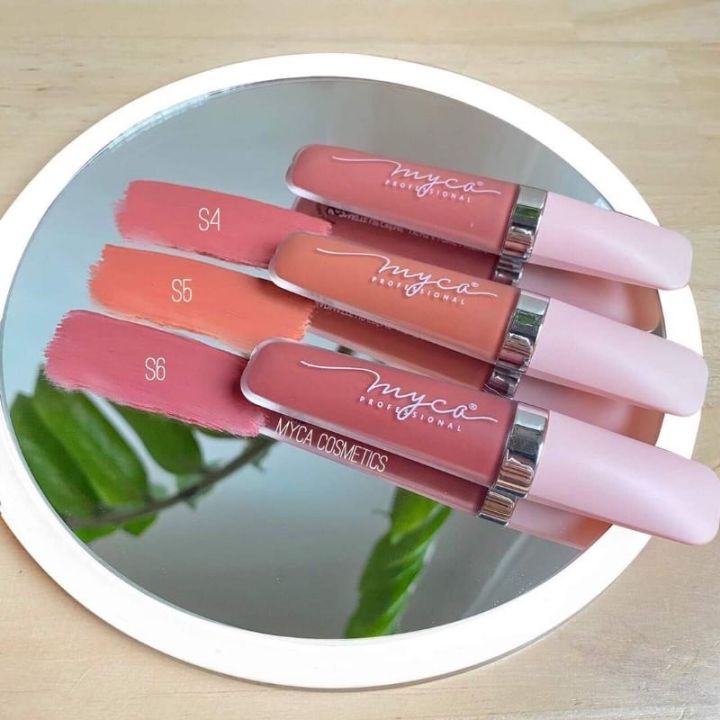 ลิป-lip-myca-professional-เบา-บาง-ติดทน-บำรุงในตัว-ไม่ต้องกลัวปากดำ-กันน้ำด้วยนะคะ-1-เซต