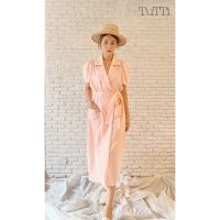 TuTTi Pre Fall 2022 Jamie B Dress ชุดเดรสลูกไม้คอตต้อน Free size  สีชมพู  เสื้อผ้าสตรี ชุดลูกไม้