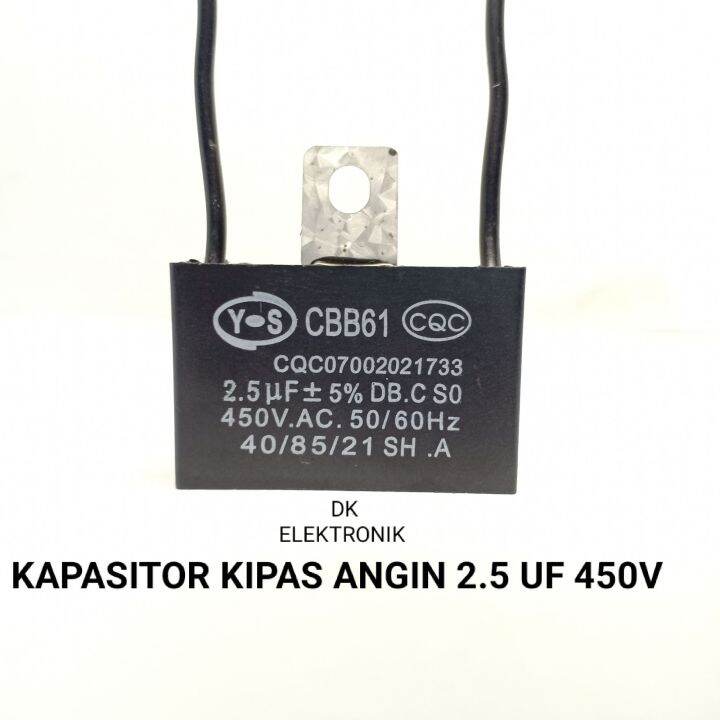 KAPASITOR KIPAS ANGIN 2.5UF 450V KAPASITOR KIPAS 2.5UF KAPASITOR 2.5UF