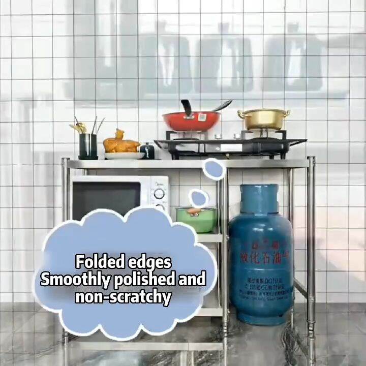 304 Stainless Steel gas stove stand rack with tiles Kitchen Stand
