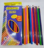 ดินสอสีไม้ แท่งสั้น แท่งยาว 1 กล่องมี12แท่ง (**แท่งยาว1กล่องจะมีสี9-11สี มีครบ12แท่ง) *แท่งสั้นครบ12สี สินค้าพร้อมส่ง