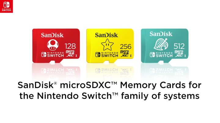  SanDisk 64GB Nintendo Switch SDSQXAT-064G-GN3ZN microSDXC  Memory Card C10 UHS-I