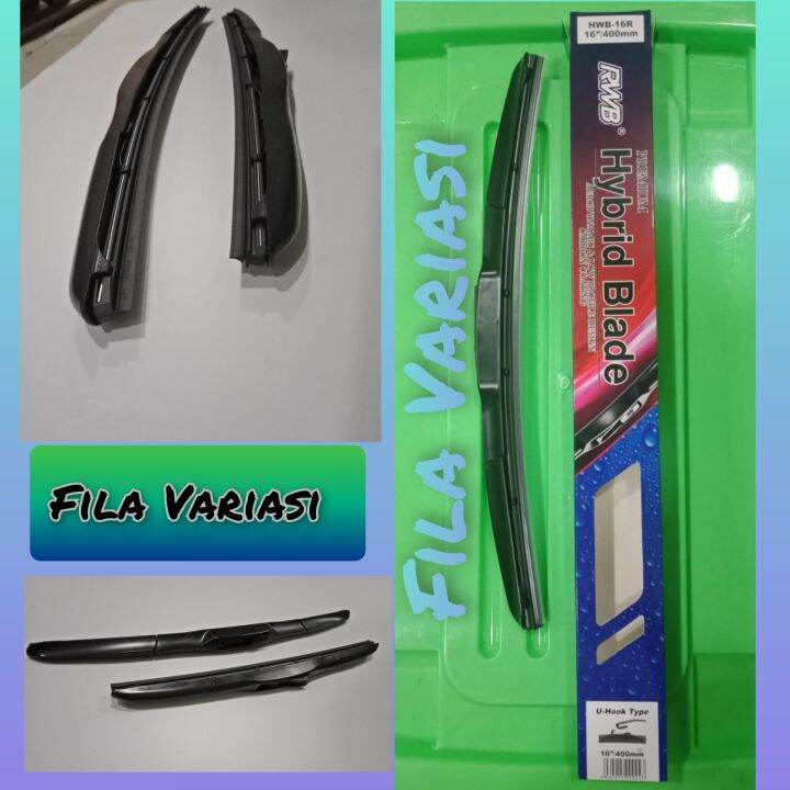 wiper Toyota Etios Valco '13 ukuran 26 "dan 26" merek RWB Hybride blade