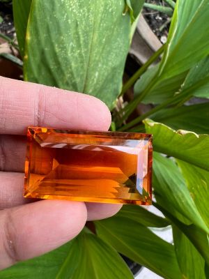 ซิทริน สำหรับงาน เครื่องประดับ สังเคราะห์ LAB CITRINE YELLOW 32X13 มิลลิเมตร พลอย LAB MADE 100%. ราคาเป็น 1 เม็ด 32 กะรัต CARATS