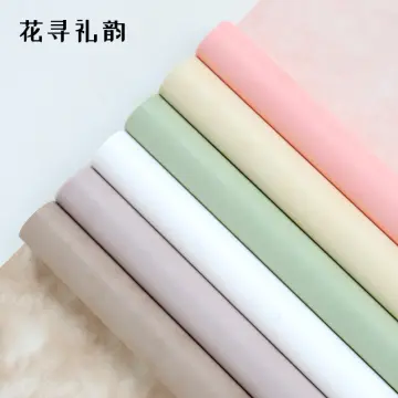 28pcs Monochrome Cotton Tissue Paper DIY Bouquet Wrapping Paper