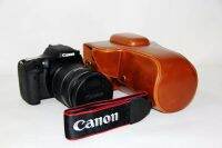 ซองหนังสำหรับ Canon 90D 200d2 200D II รุ่นที่สอง80D 70D 60D 800D ปลอกกล้องปลอกกล้องกระเป๋ากล้องกระเป๋ากล้องกระเป๋าใช้เฉพาะ