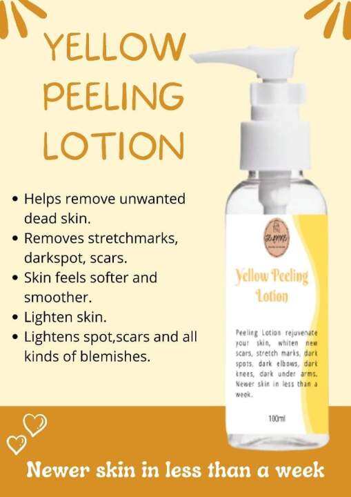 YELLOW PEELING LOTION Lazada PH