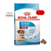 Royal Canin Medium Starter Mother &amp; Babydog(โรยัล คานิน อาหารเม็ด สำหรับแม่สุนัขพันธุ์กลางช่วงตั้งท้อง-หย่านมลูก) 4kg