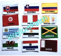 อาร์มธง ธงชาติ ?? สินค้าไทย งานตรงปก ? สินค้าพร้อมส่ง Flags of the wolrd ธงยุโรป South America Patch Europe Flags อาร์มธงชาติ Asia ธงนานาประเทศ ตัวติดเสื้อ ตัวติดกระเป๋า ธงเอเชีย  ธงแอฟริกา แบบเย็บ L