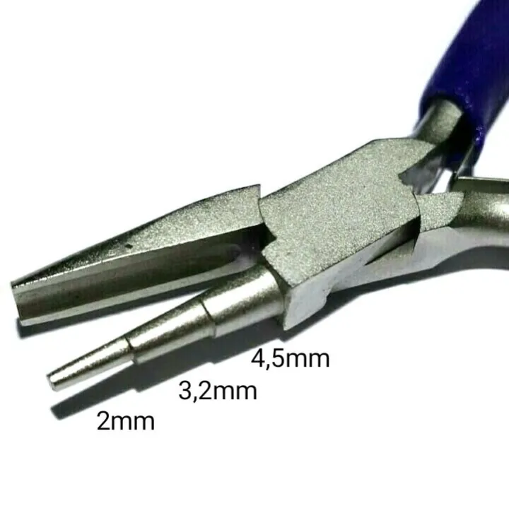 Tang Loop 3 Steps Round Concave Plier Round Nose Plier Bail