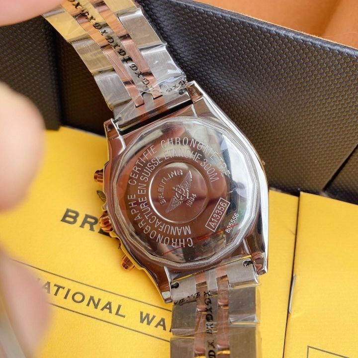 นาฬิกาbl-สีโรสโกลด์-ระบบควอท-จับเวลาได้size-47mm-ภาพถ่ายจากสินค้าจริง