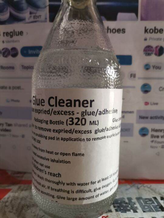 Glue cleaner to cleaning expired / excess glue / adhesive for reglue