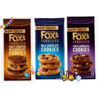 Foxs Fabulous ?? triple /Milk// Half - coated Milk chocolate cookie 175g-180g.