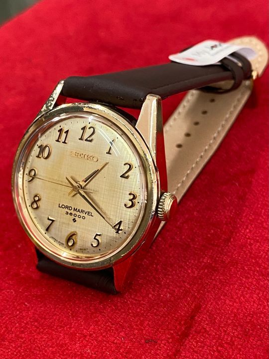 seiko-lord-marver-36000-23-jewels-ไขลาน-ตัวเรือนทองชุบ-นาฬิกาผู้ชาย-นาฬิกามือสองของแท้