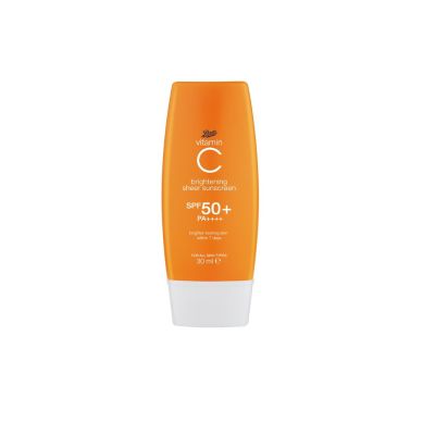 Boots Vitamin C Brightening Sheer Sunscreen SPF50+ PA++++ 30ml.